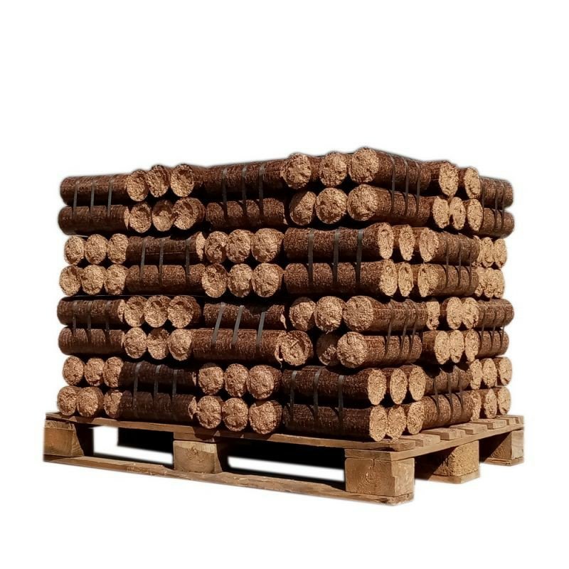 Legno densificato – Tronchi da notte, mezza pallet da 480 kg
