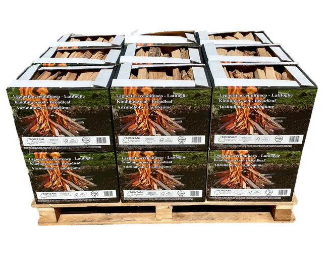 Legnetti Accendifuoco di Latifoglie – 22 cm-18 scatole