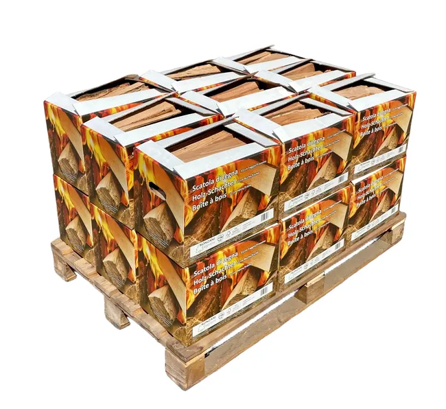 Legna da ardere di faggio/frassino in scatola – 10 kg – 33 cm 18 scatole